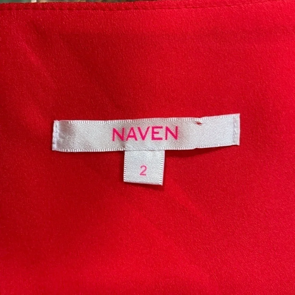 Naven x Revolve Paneled Peekaboo Dress in Red Sz‎ 2